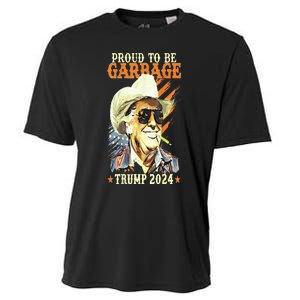 Trump Will Fix It Trump 2024 Proud To Be Garbage Vote Trump Cooling Performance Crew T-Shirt