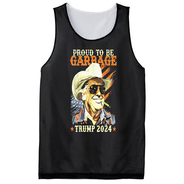 Trump Will Fix It Trump 2024 Proud To Be Garbage Vote Trump Mesh Reversible Basketball Jersey Tank