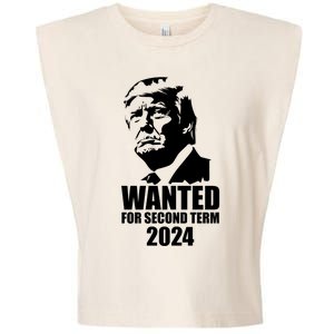 Trump Wanted For Second Term Garment-Dyed Women's Muscle Tee