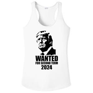 Trump Wanted For Second Term Ladies PosiCharge Competitor Racerback Tank