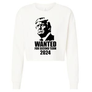 Trump Wanted For Second Term Cropped Pullover Crew