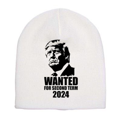 Trump Wanted For Second Term Short Acrylic Beanie