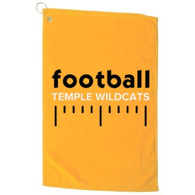 Temple Wildcats Football Lines Hs Platinum Collection Golf Towel