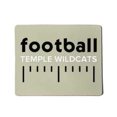 Temple Wildcats Football Lines Hs Mousepad