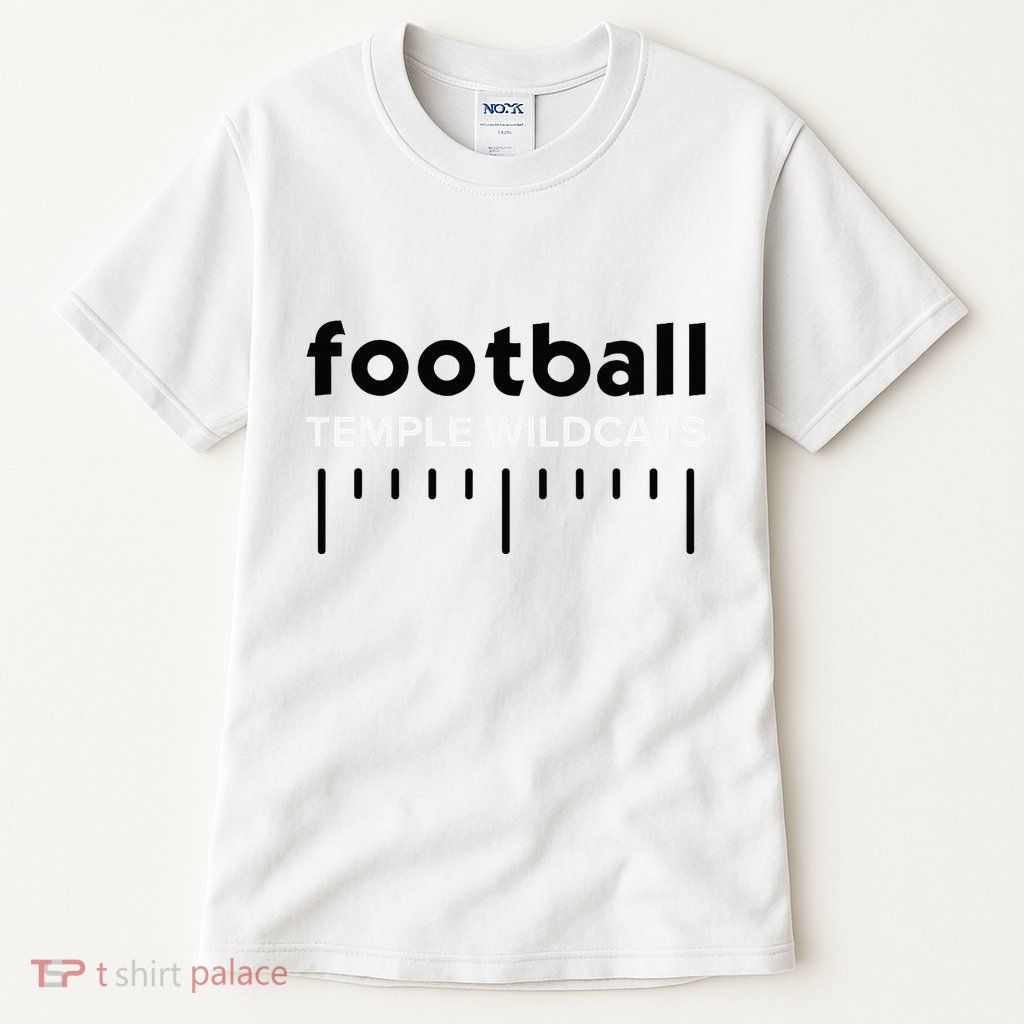 Temple Wildcats Football Lines Hs Tall T-Shirt