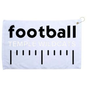 Temple Wildcats Football Lines Hs Grommeted Golf Towel