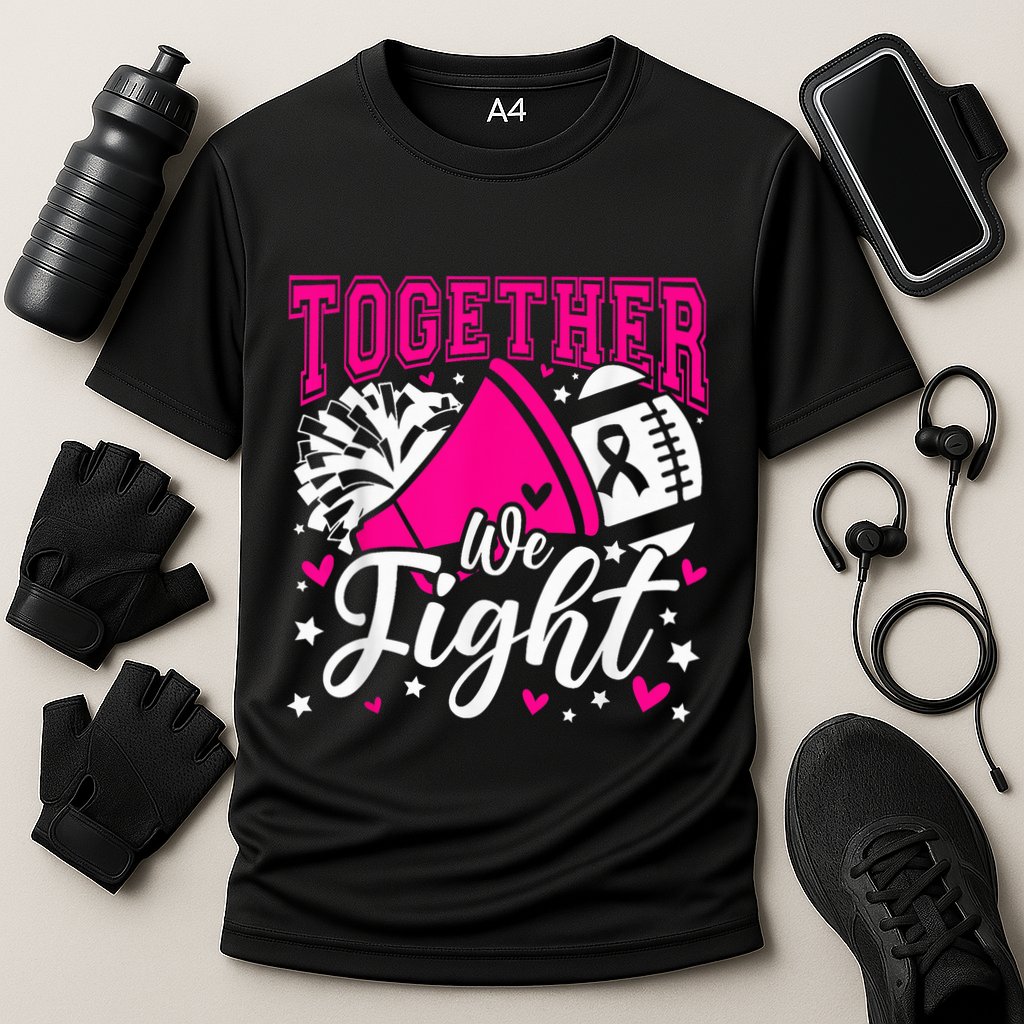 Together We Fight Breast Cancer Awareness Pink Ribbon Wo Cooling Performance Crew T-Shirt