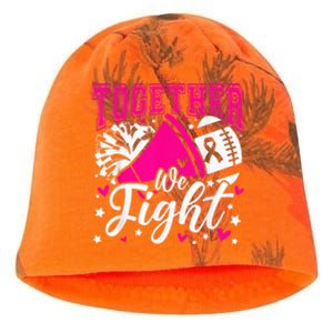 Together We Fight Breast Cancer Awareness Pink Ribbon Wo Kati - Camo Knit Beanie