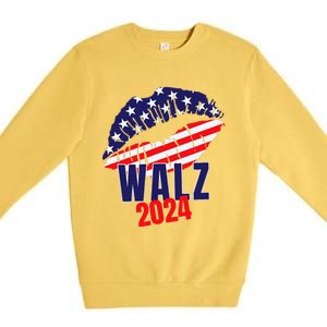 Tim Walz For President 2024 Premium Crewneck Sweatshirt