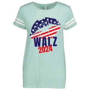 Tim Walz For President 2024 Enza Ladies Jersey Football T-Shirt