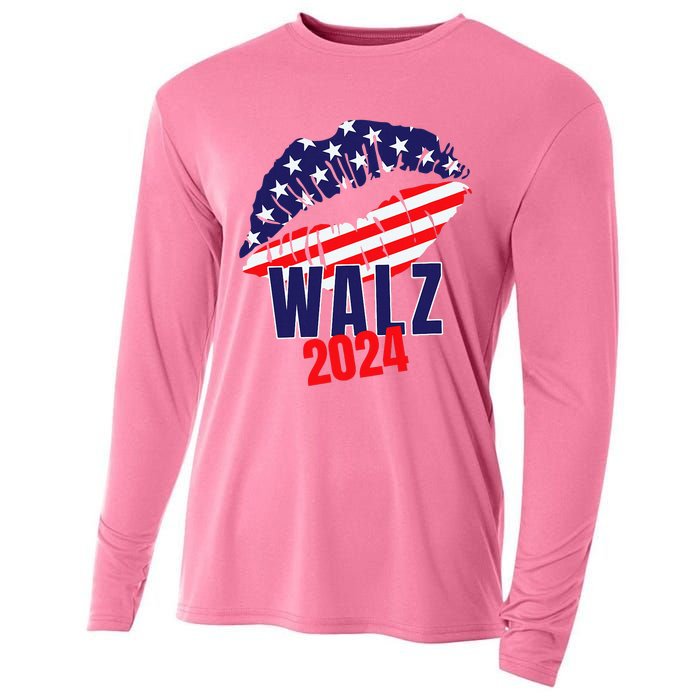 Tim Walz For President 2024 Cooling Performance Long Sleeve Crew