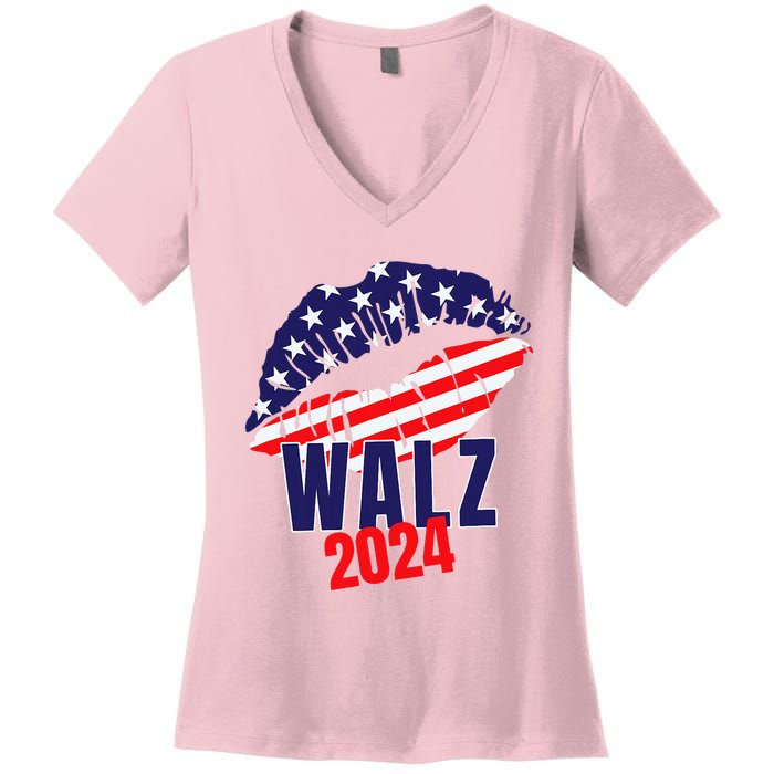 Tim Walz For President 2024 Women's V-Neck T-Shirt