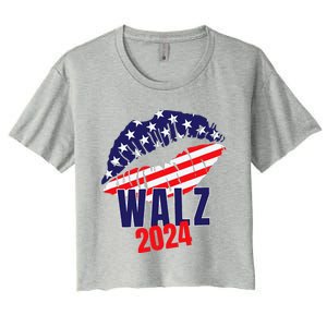 Tim Walz For President 2024 Women's Crop Top Tee