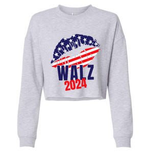 Tim Walz For President 2024 Cropped Pullover Crew