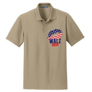 Tim Walz For President 2024 Dry Zone Grid Polo