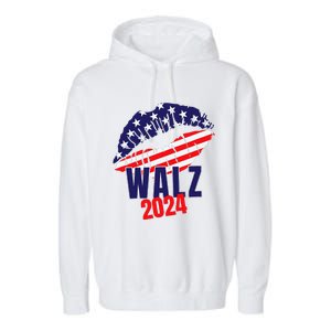 Tim Walz For President 2024 Garment-Dyed Fleece Hoodie