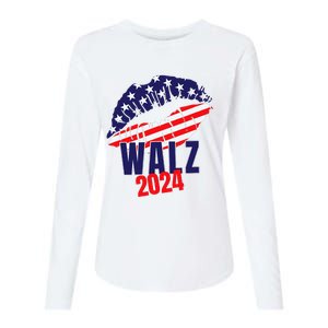 Tim Walz For President 2024 Womens Cotton Relaxed Long Sleeve T-Shirt