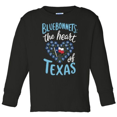 Texas Wildflowers Floral Texas Spring Lesser Sunflower Toddler Long Sleeve Shirt