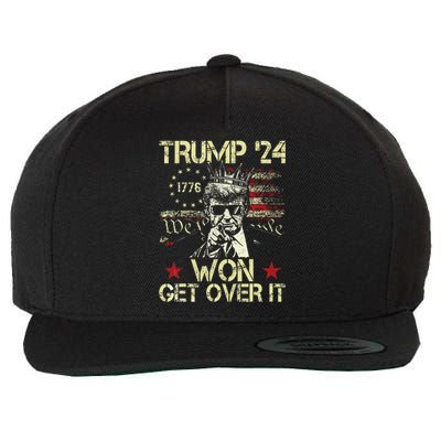 Trump Won Get Over It 2024 Wool Snapback Cap