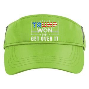 Trump Won Get Over It 2024 Election Trump Wins 2024 Adult Drive Performance Visor