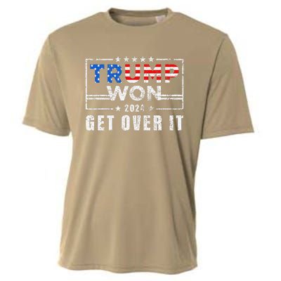 Trump Won Get Over It 2024 Election Trump Wins 2024 Cooling Performance Crew T-Shirt