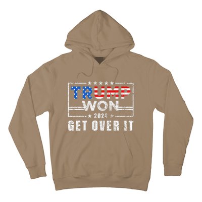 Trump Won Get Over It 2024 Election Trump Wins 2024 Hoodie