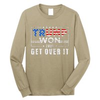 Trump Won Get Over It 2024 Election Trump Wins 2024 Long Sleeve Shirt