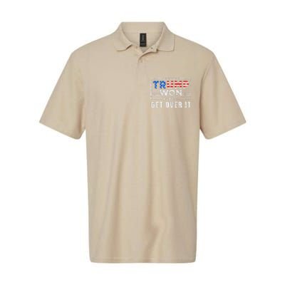 Trump Won Get Over It 2024 Election Trump Wins 2024 Softstyle Adult Sport Polo