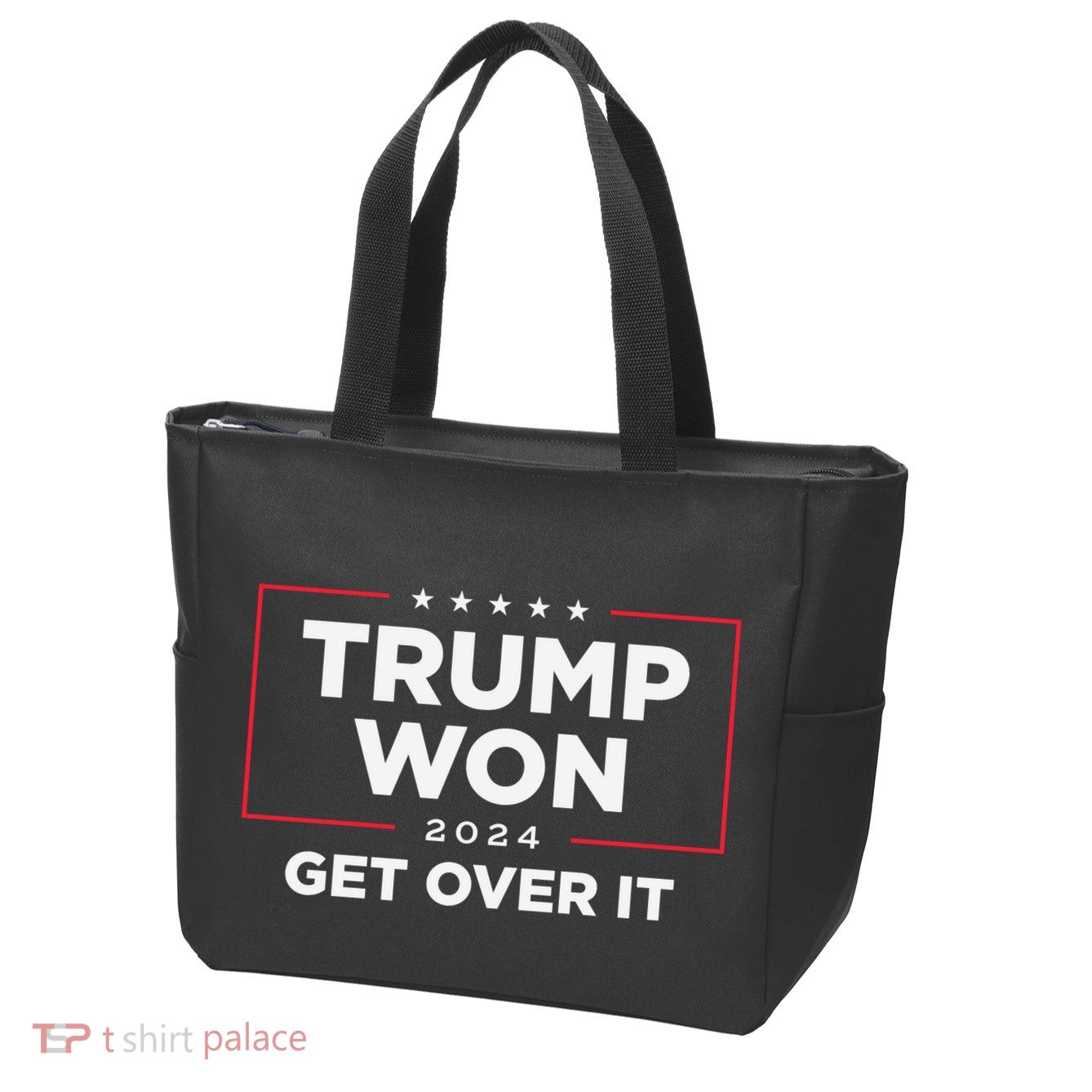 Trump Won Get Over It 2024 Zip Tote Bag