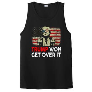 Trump Won Get Over It Patriotic Pro Trump Anti Kamala Funny PosiCharge Competitor Tank