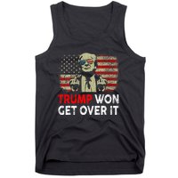 Trump Won Get Over It Patriotic Pro Trump Anti Kamala Funny Tank Top