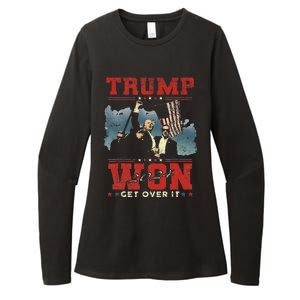 Trump Won Get Over It 2024 Trump Victory Celebrate The Win Womens CVC Long Sleeve Shirt