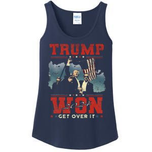 Trump Won Get Over It 2024 Trump Victory Celebrate The Win Ladies Essential Tank