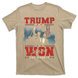 Trump Won Get Over It 2024 Trump Victory Celebrate The Win T-Shirt