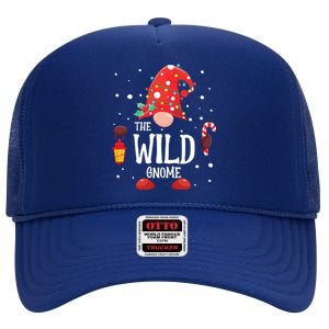 The Wild Gnome Matching Family Christmas Gnome Pajama Cool Gift High Crown Mesh Back Trucker Hat