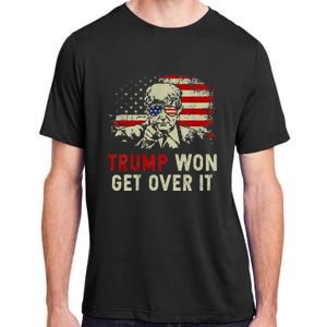 Trump Won Get Over It Patriotic Pro Trump Anti Kamala Adult ChromaSoft Performance T-Shirt