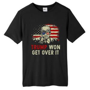 Trump Won Get Over It Patriotic Pro Trump Anti Kamala Tall Fusion ChromaSoft Performance T-Shirt