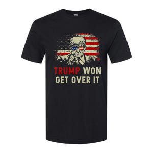 Trump Won Get Over It Patriotic Pro Trump Anti Kamala Softstyle CVC T-Shirt