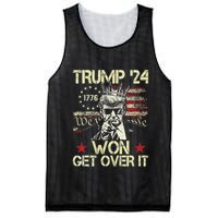 Trump Won Get Over It 2024 Mesh Reversible Basketball Jersey Tank