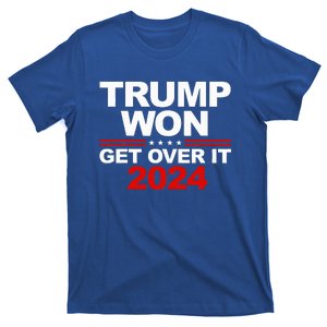 Trump Won Get Over It 2024 Patriotic Trump Red T-Shirt