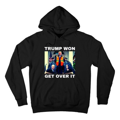 Trump Won Get Over It Maga Won Election 2024 Hoodie