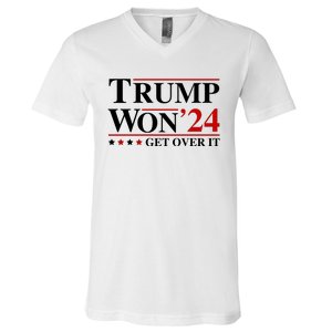 Trump Won Get Over It V-Neck T-Shirt