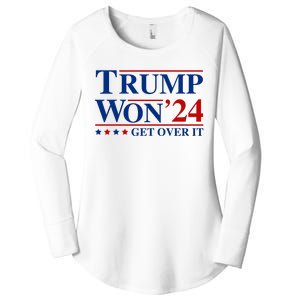 Trump Won Get Over It Women's Perfect Tri Tunic Long Sleeve Shirt