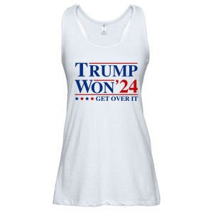 Trump Won Get Over It Ladies Essential Flowy Tank