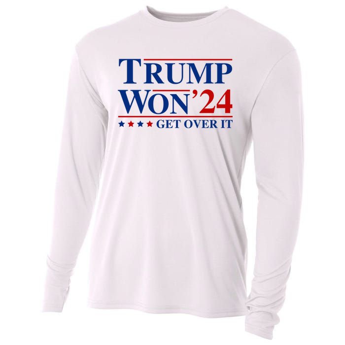 Trump Won Get Over It Cooling Performance Long Sleeve Crew