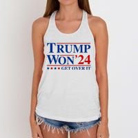 Trump Won Get Over It Women's Knotted Racerback Tank