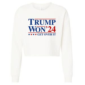 Trump Won Get Over It Cropped Pullover Crew