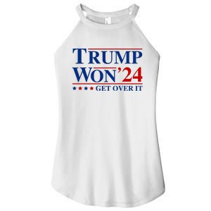 Trump Won Get Over It Women's Perfect Tri Rocker Tank