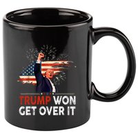 Trump Won Get Over It 2024 Donald Trump Won 2024 11oz C Handle Ceramic Mug