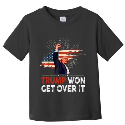 Trump Won Get Over It 2024 Donald Trump Won 2024 Toddler T-Shirt